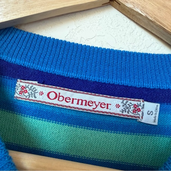 Obermeyer Striped Merino Wool Blend Sweater – Size Small - Picture 3 of 6